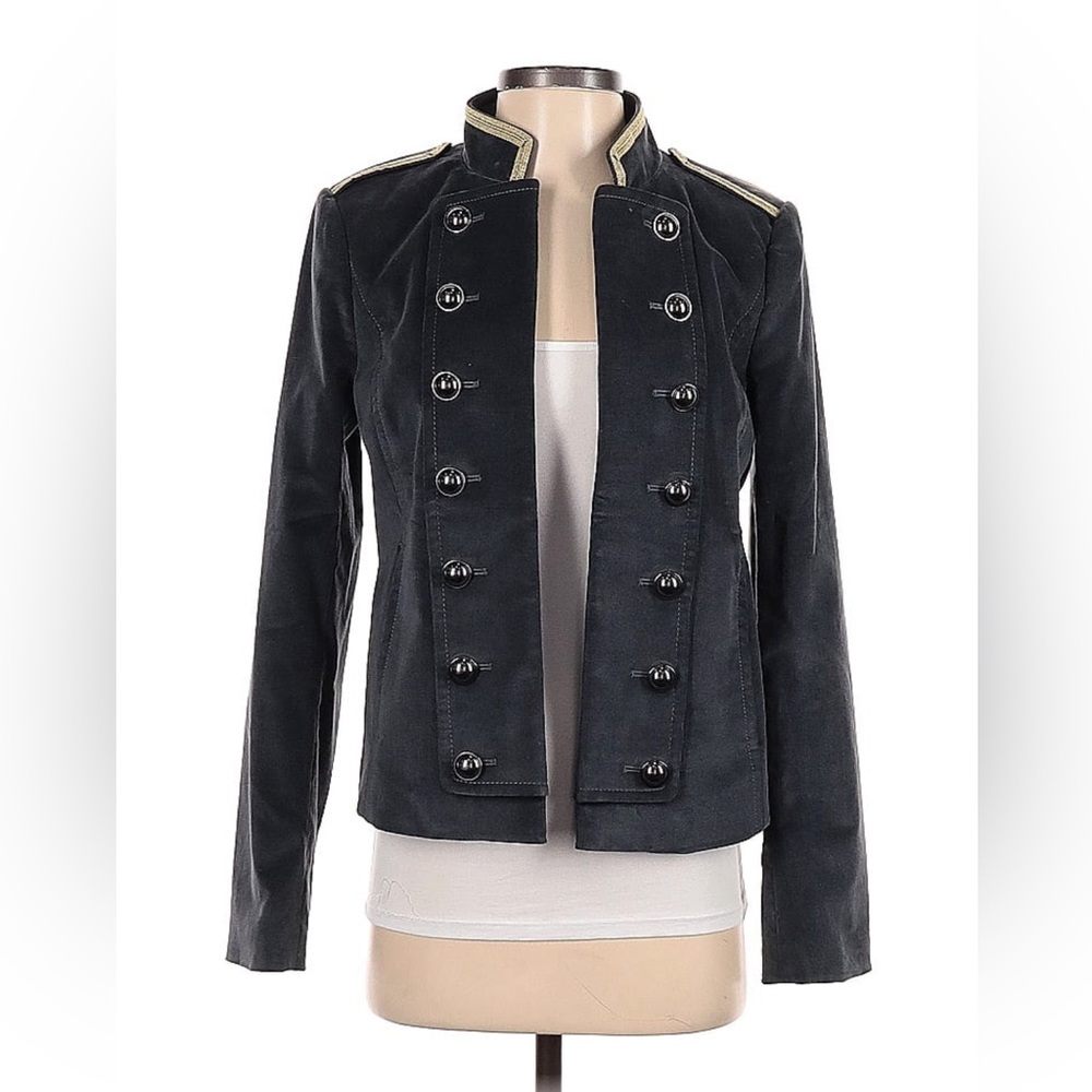 Rare Banana Republic Velvety Military Style Blazer